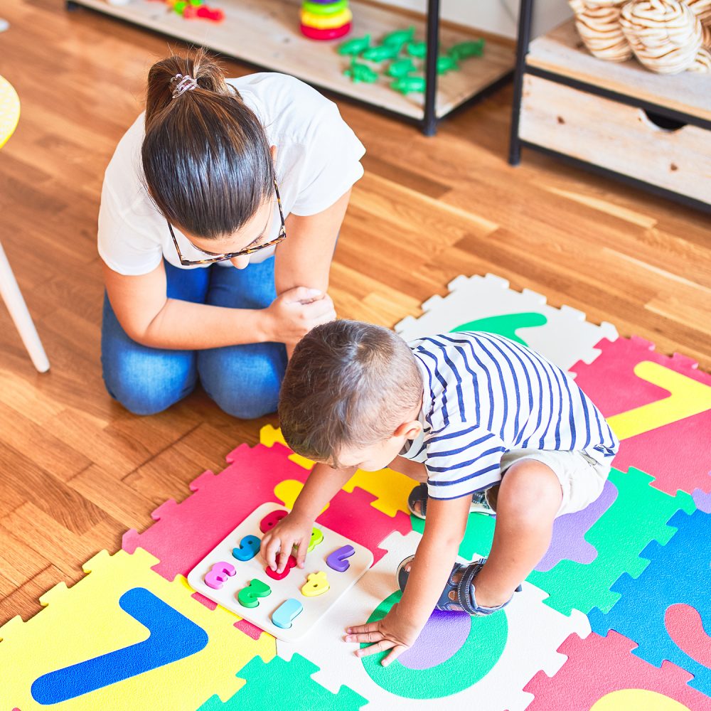 Child in occupational therapy session